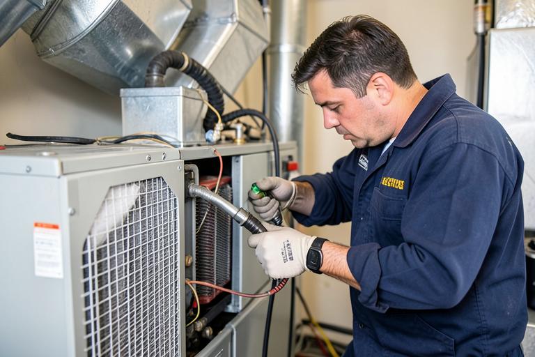 Big O technician performing $85 Tune-Up / Maintenance